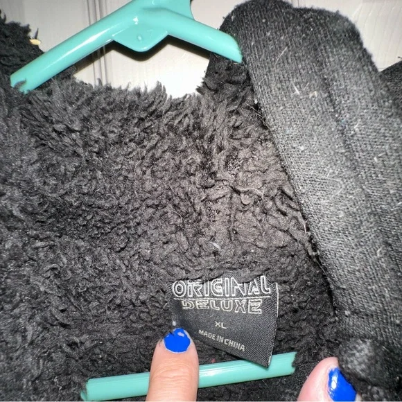 Deluxe Brand Men’s faux leather hoodie - Picture 2 of 3